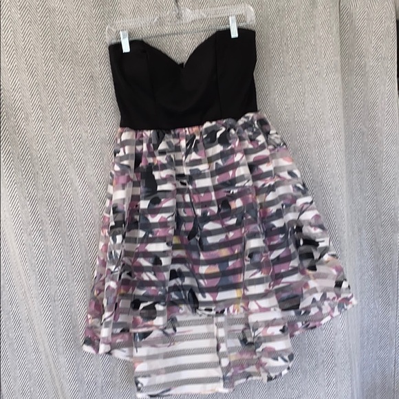 Strapless Hi-Lo Dress - Picture 1 of 12